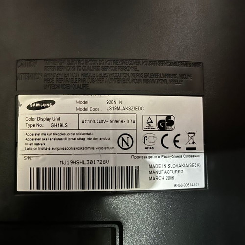 Οθόνη υπολογιστή Samsung SyncMaster 920N 19" σαν καινούργιο
