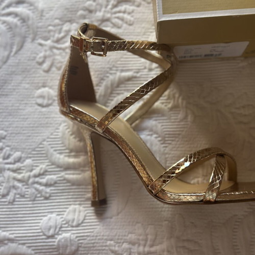 Michael Kors gold sandals size 37 new