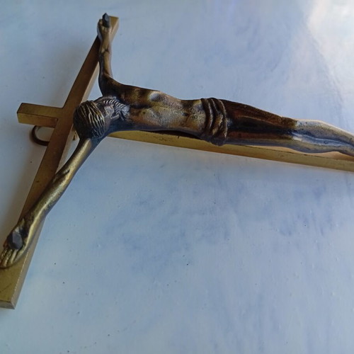 Bronze crucifix cross 16.5 cm