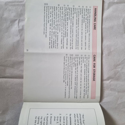 Olympus OM System Electronic Flash T20 operating instructions used