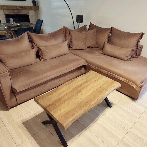 Factory Sofa Tinos corner sofa like new, 220x270 cm, Monolith fabric