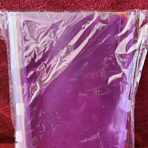 A6 Spiral Notebook with Zip Pockets and Code Lock new, purple