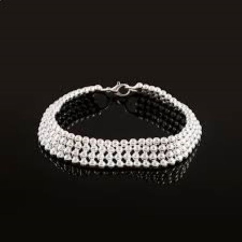 Bracelet Vogue design with snowflakes new, Tibetan silver