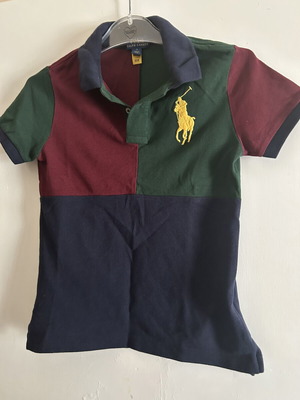Ralph Lauren Polo shirt for 7 years old like new, blue and green