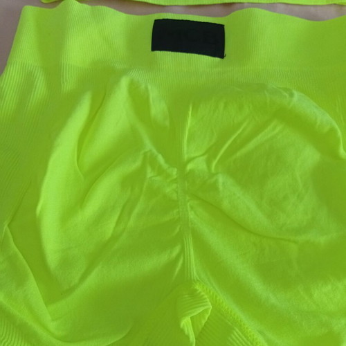 Biker set neon yellow, one size, new