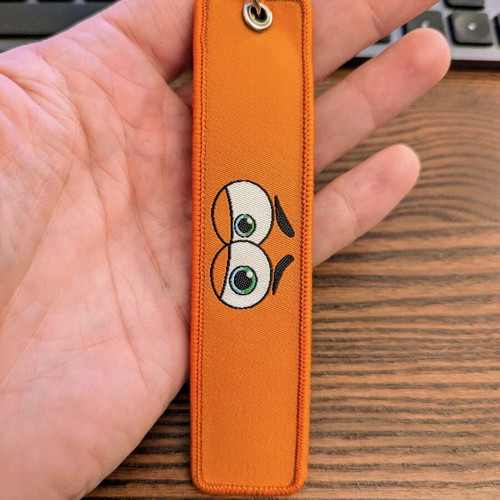 Keychain Anxiety (Inside Out 2) new, multicolor orange