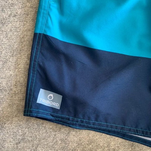 Tribord swim shorts size S like new, blue and turquoise