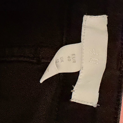 H&M women's jeans used, black, size S