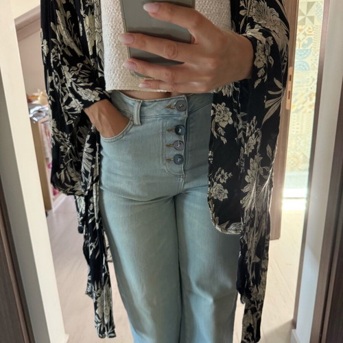Amuse Society kimono like new, size S, black and beige