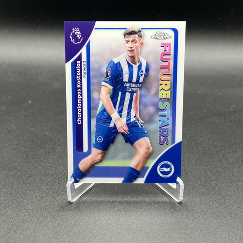 Topps Chrome EPL Charalampos Kostoulas White Refractor 2025-26 new