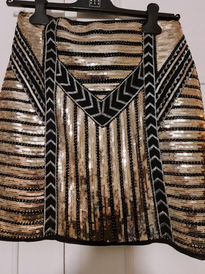 Spell skirt black and gold like new
