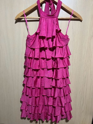 Dress with ruffles like new, size M / 38 / 10