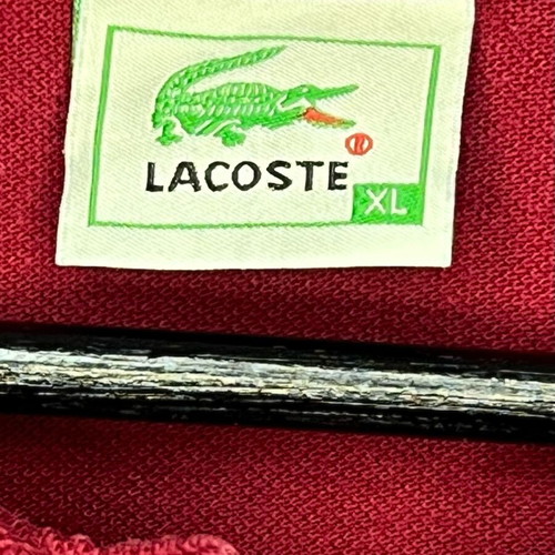 Lacoste polo shirt dark red, size XL, like new