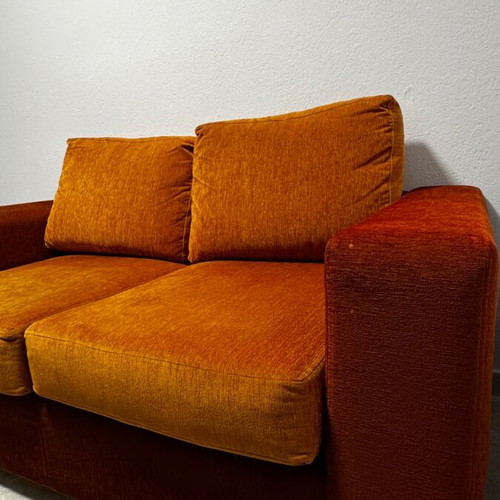 Two-seater sofa used, custom-made