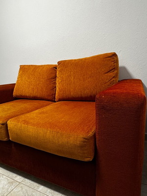 Two-seater sofa used, custom-made
