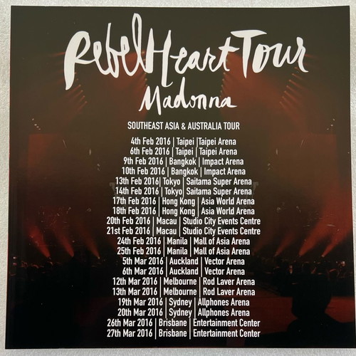 Madonna Rebel Heart Tour box set used, special autographed edition