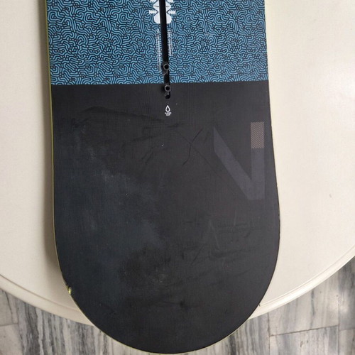 Burton Ripcord 154 snowboard with Burton Mission Reflex bindings used, size Medium, silver