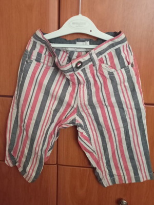 Orchestra kids shorts like new, denim with elastic, white and red