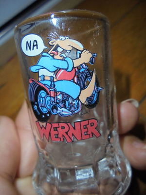 Bockling Werner Cartoon Shot Glass New