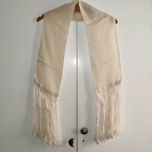 Beige Mesh Scarf Like New