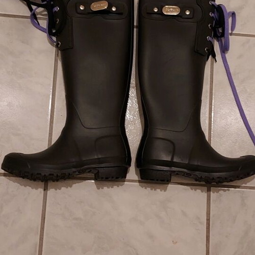 Boots-Galotses No 36 black, like new, Made in Italy
