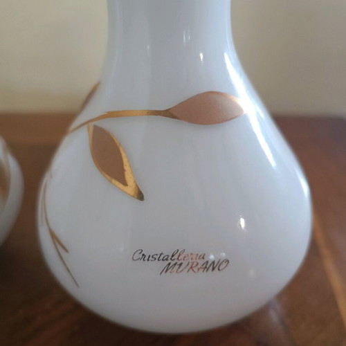 Murano vases vintage 20 cm like new, set of two