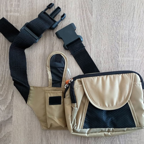 Waist bag green black like new