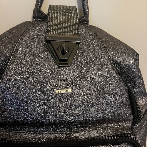 Guess backpack like new, black and silver