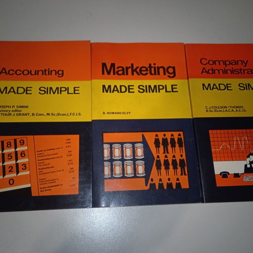 Made Simple Vintage Book Set used, Company Administration Marketing Accounting