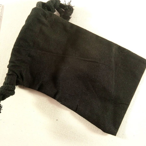 Cotton pouch with cord like new 15x9 cm