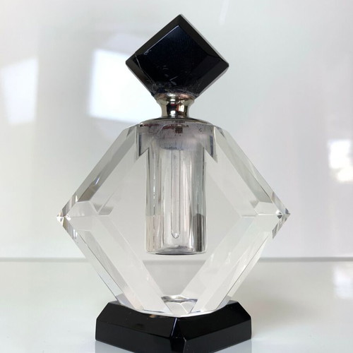 Glass perfume bottle used, fragrance container