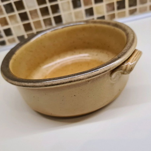 Clay bowl handmade, like new, 14 cm diameter