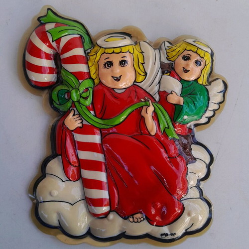 Christmas decoration 70s decade new, 3D wall or door ornament