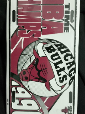 Chicago Bulls license plate new