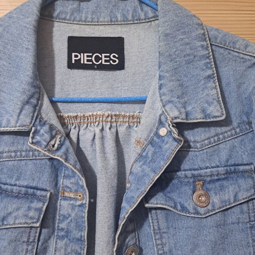 Pieces denim jacket, blue, size S