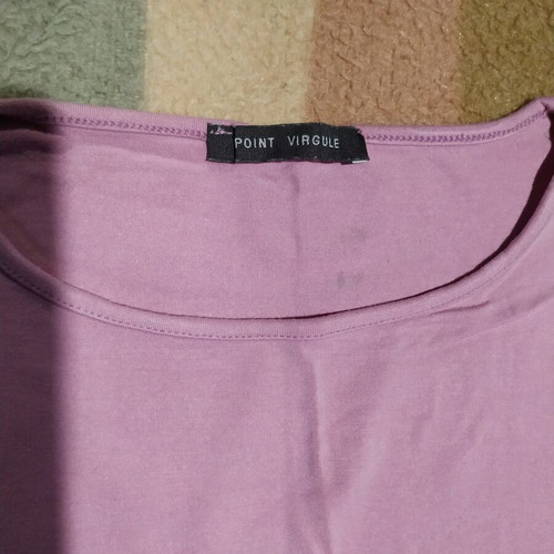 Point Virgule Sleeveless Shirt like new, size M, pink-lilac