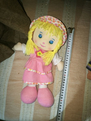 Cloth Doll Pink Dress 30cm like new