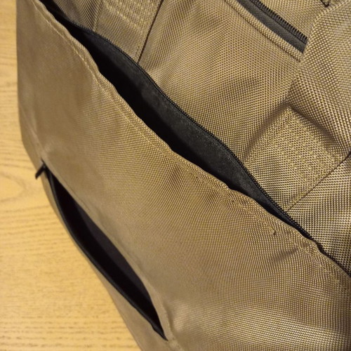 Tucano laptop bag used, beige and brown