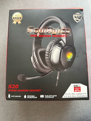SoulBytes gaming headset like new