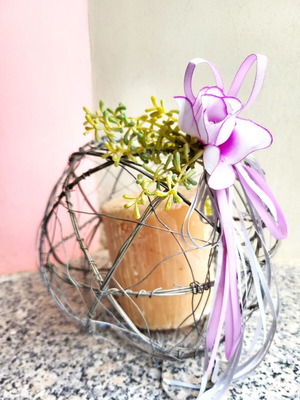 Χειροποίητη Συρμάτινη Σφαίρα Decor σαν καινούργιο, Industrial Style