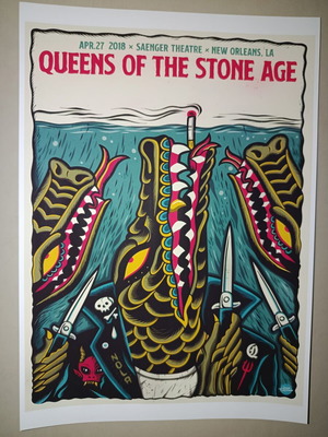 Queens Of The Stone Age A4 poster