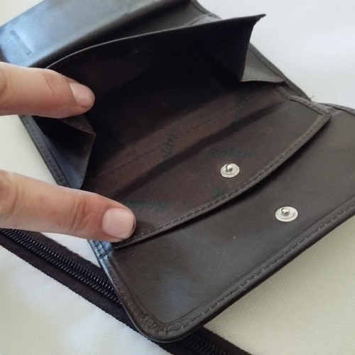 Rolan wallet used, brown color