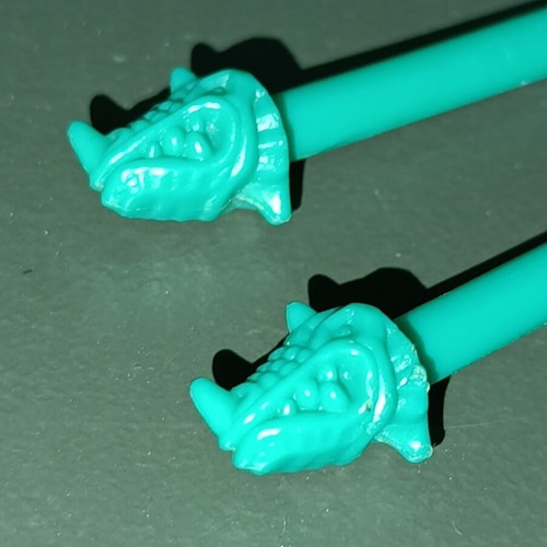 Mighty Max Dragon Island Missiles spare parts used, set of 2