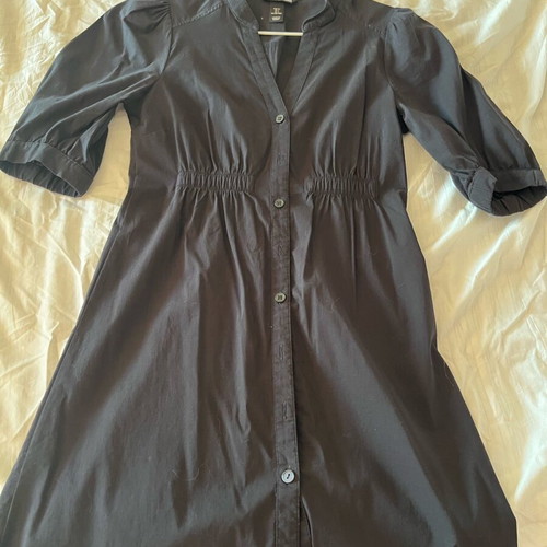 Mini dress used with buttons H&M black XS
