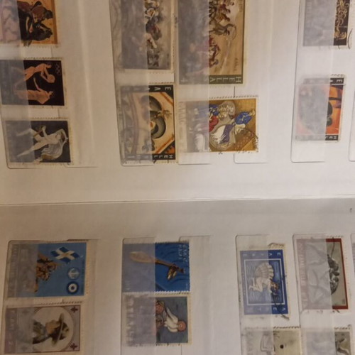 Stamps 600 Greek and foreign like new, in 3 albums