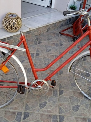 Vintage bicycle, red