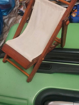 Wooden phone stand with fabric like new