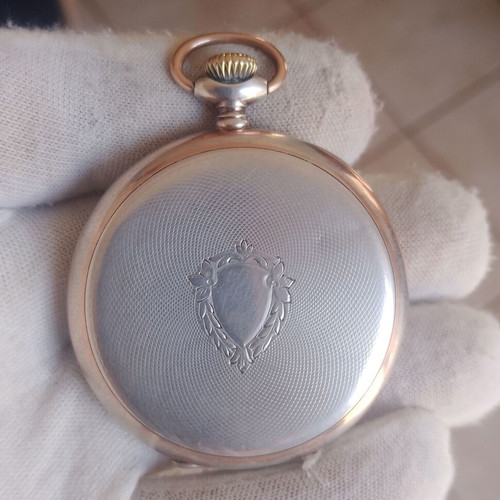 Omega Lepine Pocket Watch like new, silver 0.800, 1950
