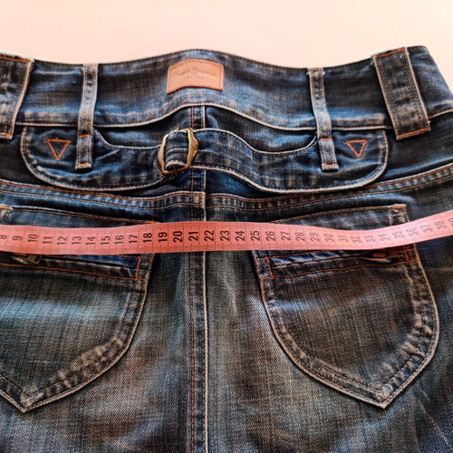 Pepe Jeans Denim Vintage Blue Skirt XS Small Like New
