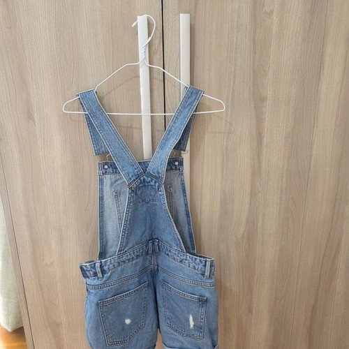 Denim summer salopette size S used